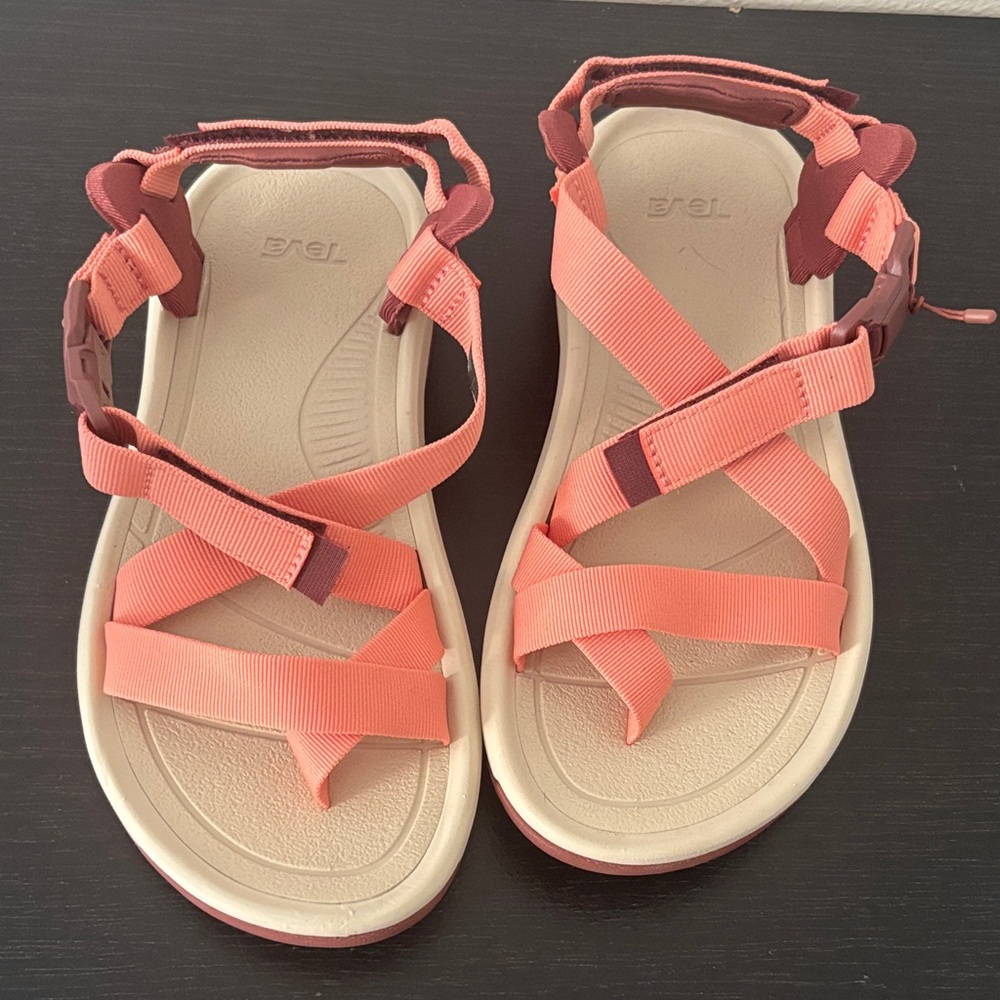Teva Women's Pink and Brown Sandals